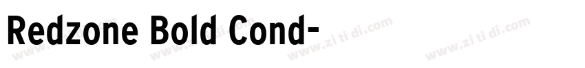 Redzone Bold Cond字体转换